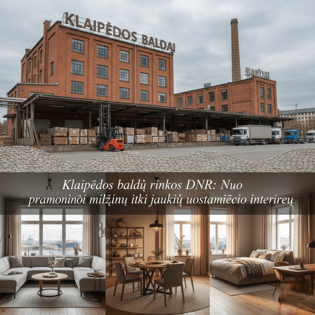 Klaipėdos baldų rinkos DNR: Nuo pramoninių milžinų iki jaukių uostamiesčio interjerų
