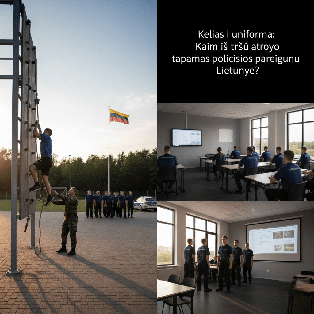 Kelias į uniformą: Kaip iš tiesų atrodo tapimas policijos pareigūnu Lietuvoje?