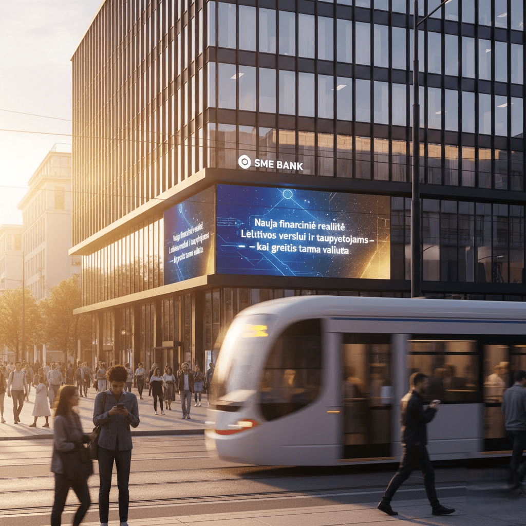 SME Bank: Nauja finansinė realybė Lietuvos verslui ir taupytojams – kai greitis tampa valiuta