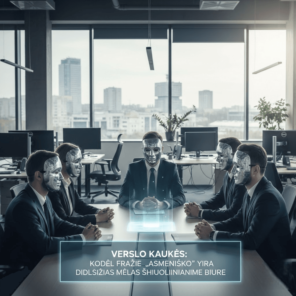 Verslo kaukės: kodėl frazė „nieko asmeniško“ yra didžiausias melas šiuolaikiniame biure