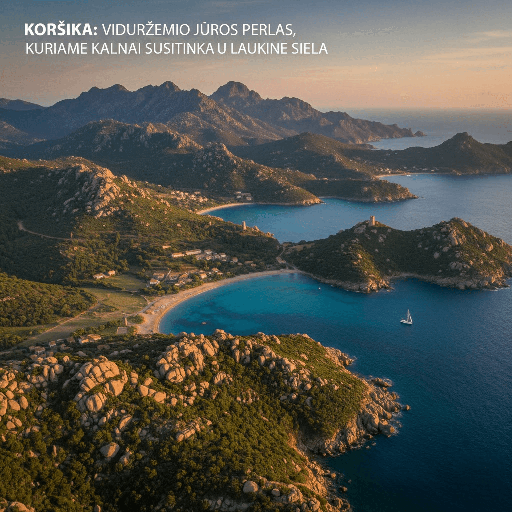 Korsika: Viduržemio jūros perlas, kuriame kalnai susitinka su laukine siela