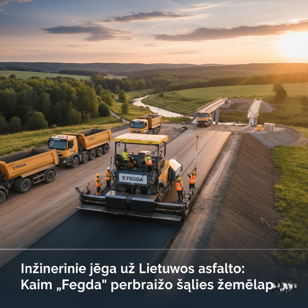 Inžinerinė jėga už Lietuvos asfalto: Kaip „Fegda“ perbraižo šalies žemėlapį