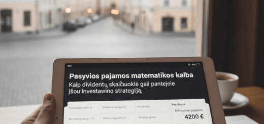 Pasyvios pajamos matematikos kalba: Kaip dividendų skaičiuoklė gali pakeisti jūsų investavimo strategiją