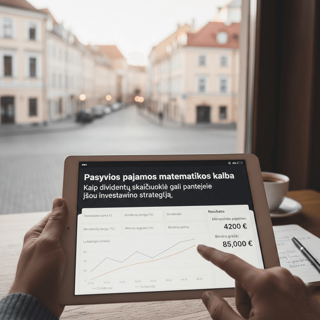 Pasyvios pajamos matematikos kalba: Kaip dividendų skaičiuoklė gali pakeisti jūsų investavimo strategiją