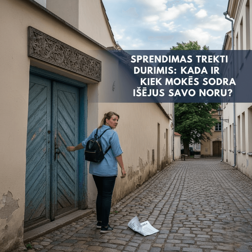 Sprendimas trenkti durimis: kada ir kiek mokės Sodra išėjus savo noru?