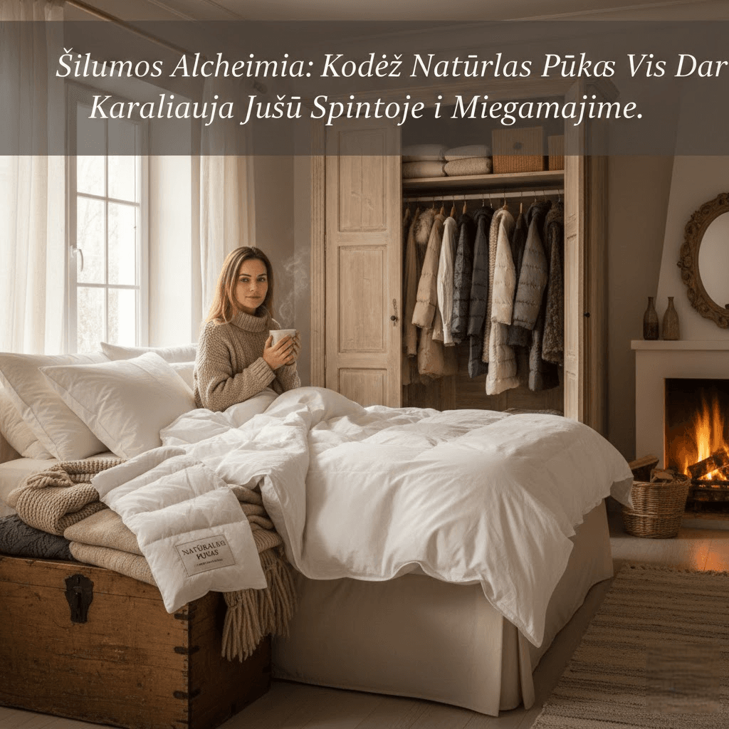 Šilumos Alchemija: Kodėl Natūralus Pūkas Vis Dar Karaliauja Jūsų Spintoje ir Miegamajame