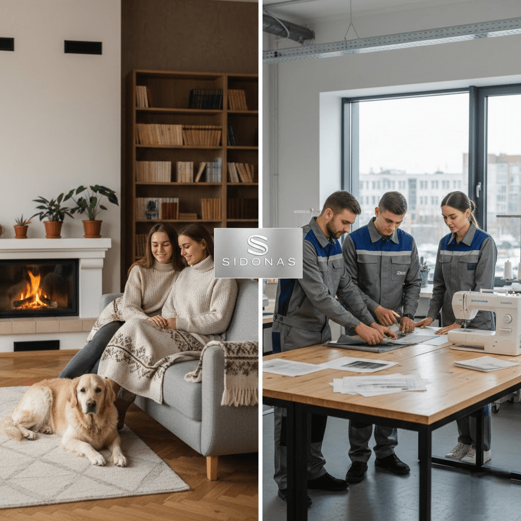Sidonas: Jūsų patikimas partneris nuo namų jaukumo iki profesionalios darbo aprangos