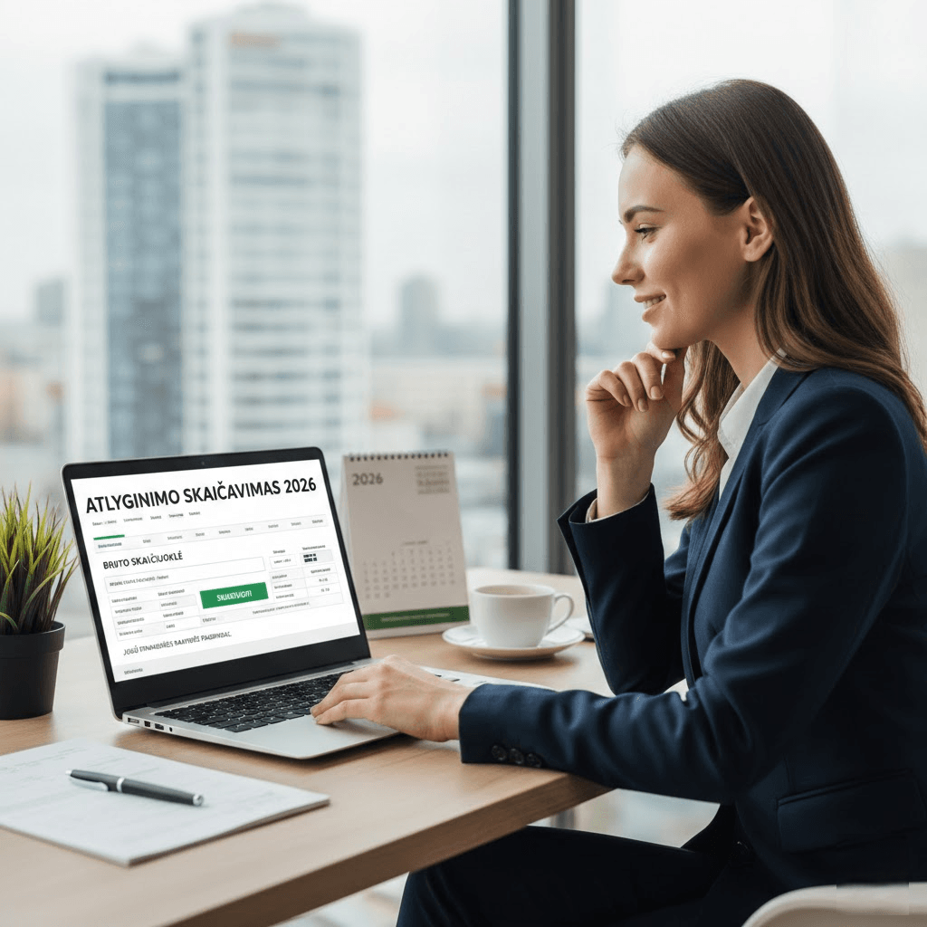 Atlyginimo skaičiavimas 2026 metais: Kodėl tiksli bruto skaičiuoklė yra jūsų finansinės ramybės pagrindas? Atlyginimo skaičiavimas 2026 metais: Kodėl tiksli bruto skaičiuoklė yra jūsų finansinės ramybės pagrindas?