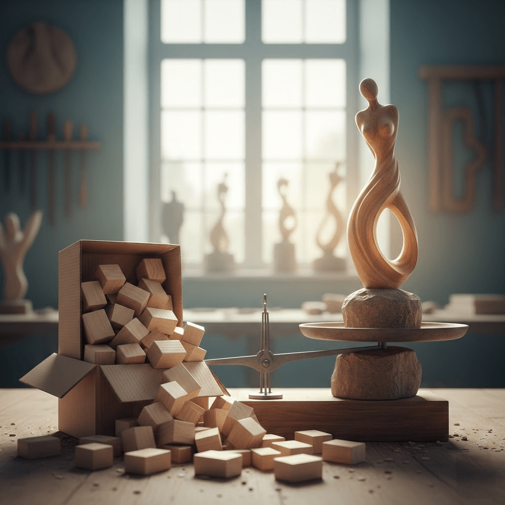 Kiekis vs. Kokybė: Menas rasti pusiausvyrą perpildytame pasaulyje Kiekis vs. Kokybė: Menas rasti pusiausvyrą perpildytame pasaulyje