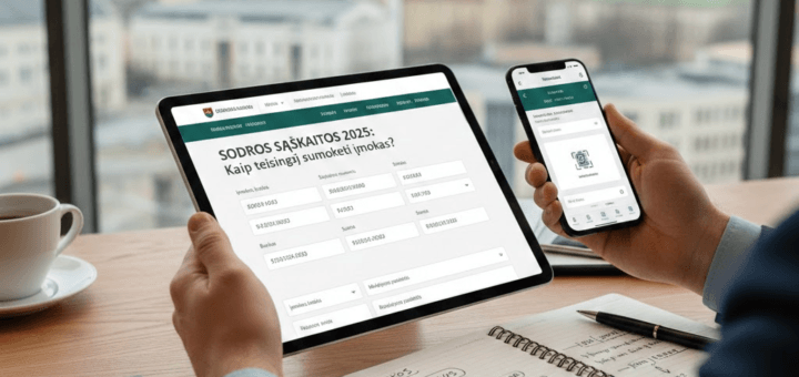 Sodros sąskaitos 2025: Kaip teisingai sumokėti įmokas ir nepasiklysti tarp kodų?