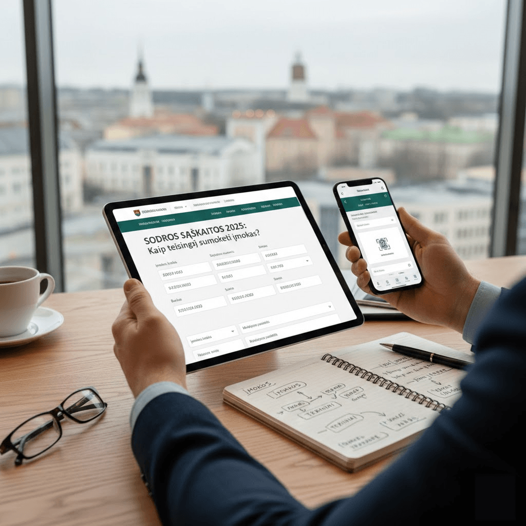 Sodros sąskaitos 2025: Kaip teisingai sumokėti įmokas ir nepasiklysti tarp kodų?