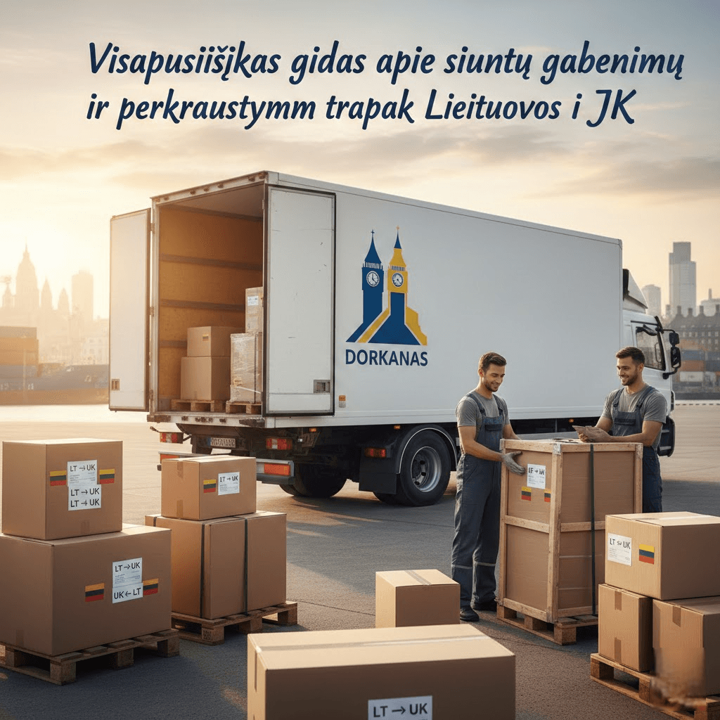 Dorkanas: Visapusiškas gidas apie siuntų gabenimą ir perkraustymą tarp Lietuvos ir JK