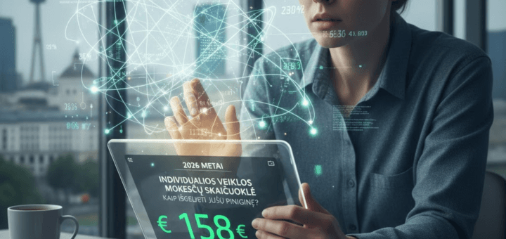 Individualios veiklos mokesčių labirintas: kaip skaičiuoklė gali išgelbėti jūsų piniginę 2026 metais?