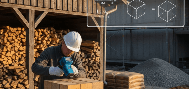 Kubų skaičiuoklė: Išsamus gidas, kaip tiksliai apskaičiuoti tūrį malkoms, betonui ir statyboms