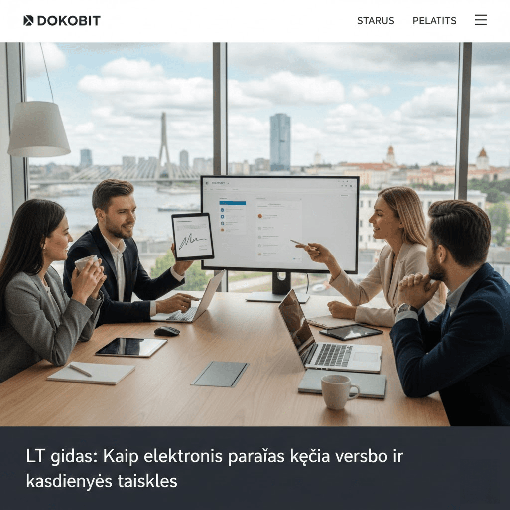 Dokobit LT gidas: Kaip elektroninis parašas keičia verslo ir kasdienybės taisykles Dokobit LT gidas: Kaip elektroninis parašas keičia verslo ir kasdienybės taisykles