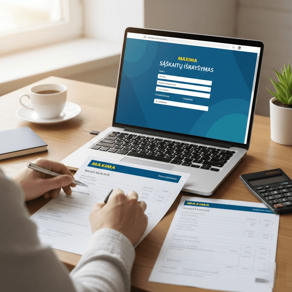 Maxima sąskaitų išrašymas: išsamus gidas verslui ir privatiems asmenims