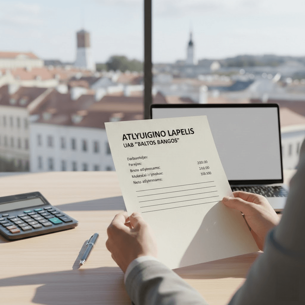 Atlyginimas „ant popieriaus“: viskas, ką turi žinoti kiekvienas dirbantis lietuvis