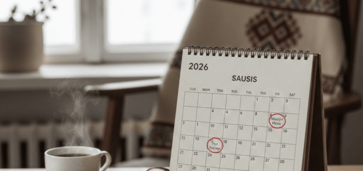 Darbo valandų kalendorius 2026: viskas, ką reikia žinoti apie darbingumą, šventes ir poilsio laiką