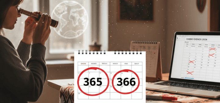 Kiek dienų metuose? Nuo astronominių subtilybių iki praktinio darbo dienų skaičiavimo