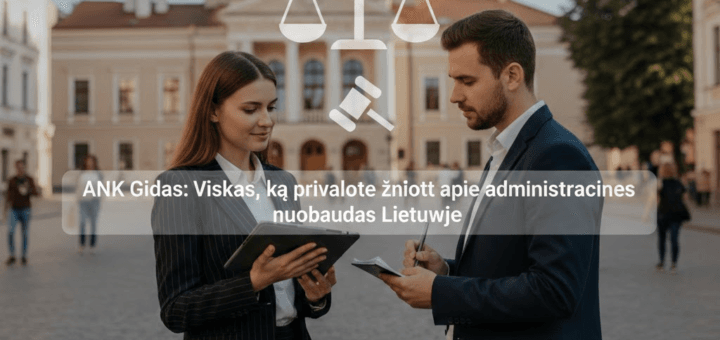 ANK Gidas: Viskas, ką privalote žinoti apie administracines nuobaudas Lietuvoje