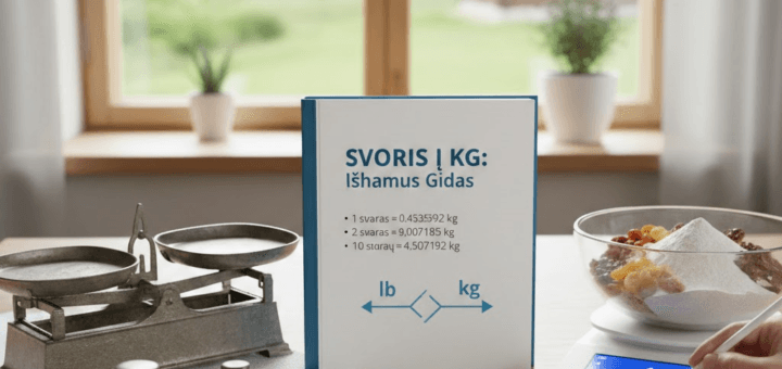 Svaras į kg: Išsamus gidas, kaip paprastai ir tiksliai konvertuoti svorio vienetus