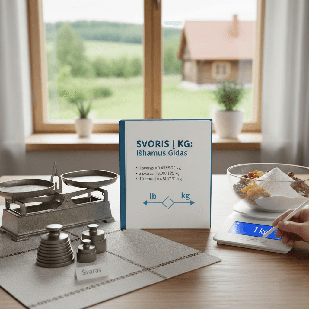 Svaras į kg: Išsamus gidas, kaip paprastai ir tiksliai konvertuoti svorio vienetus
