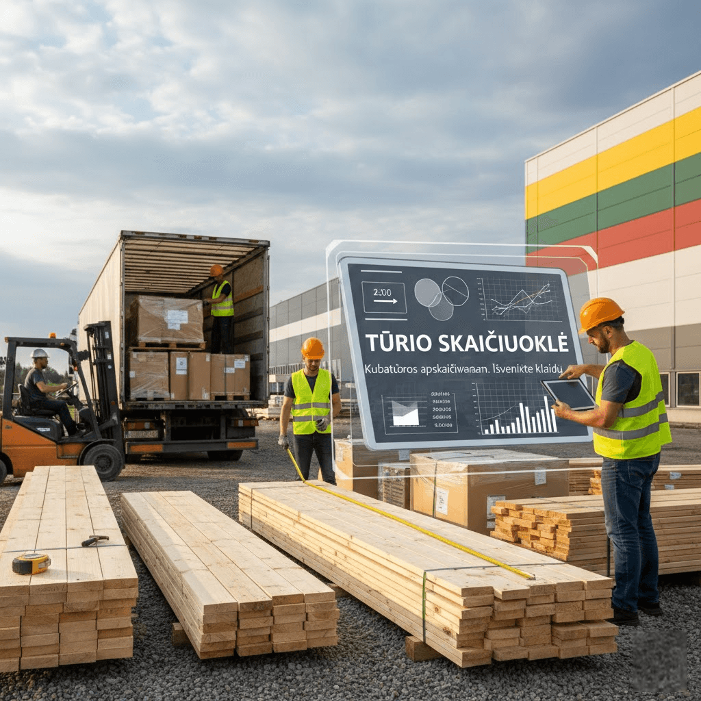 Tūrio skaičiuoklė: Kaip tiksliai apskaičiuoti kubatūrą ir išvengti brangių klaidų statybose bei logistikoje? Tūrio skaičiuoklė: Kaip tiksliai apskaičiuoti kubatūrą ir išvengti brangių klaidų statybose bei logistikoje?