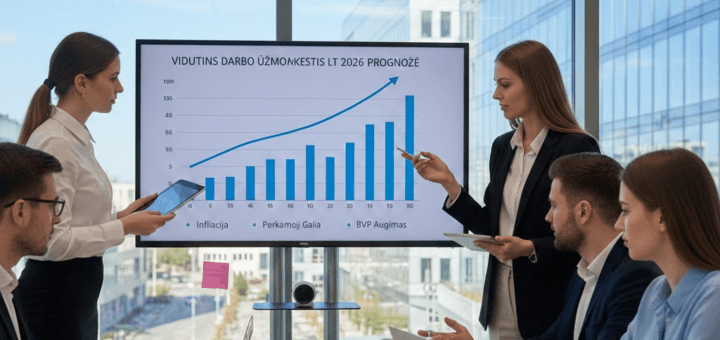 Vidutinis darbo užmokestis 2026: išsami prognozė, tendencijos ir reali perkamoji galia