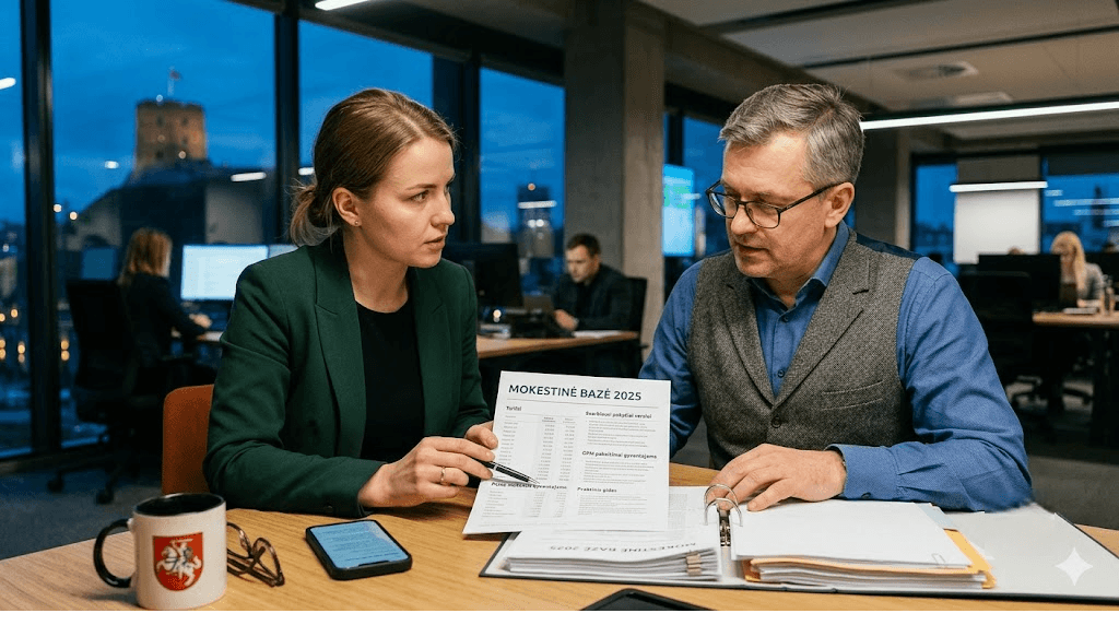 Mokestinė bazė 2025: esminiai pokyčiai, tarifai ir praktinis gidas verslui bei gyventojams