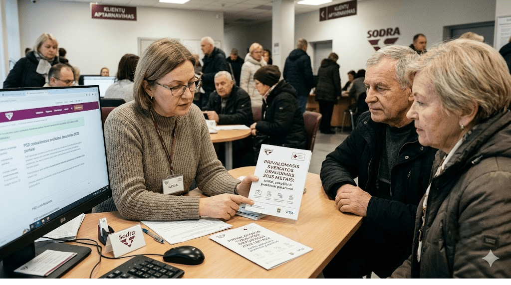 Privalomasis sveikatos draudimas 2025 metais: tarifai, pokyčiai ir praktiniai patarimai