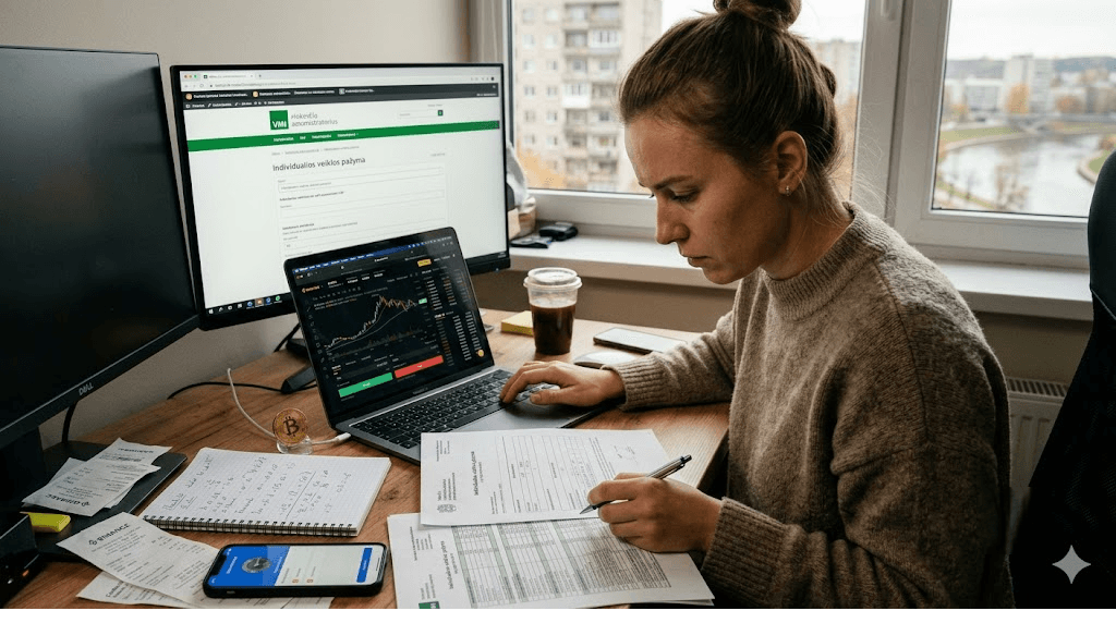 Kriptovaliutos ir individuali veikla: mokesčių labirintas, kurį privalu perprasti Kriptovaliutos ir individuali veikla: mokesčių labirintas, kurį privalu perprasti