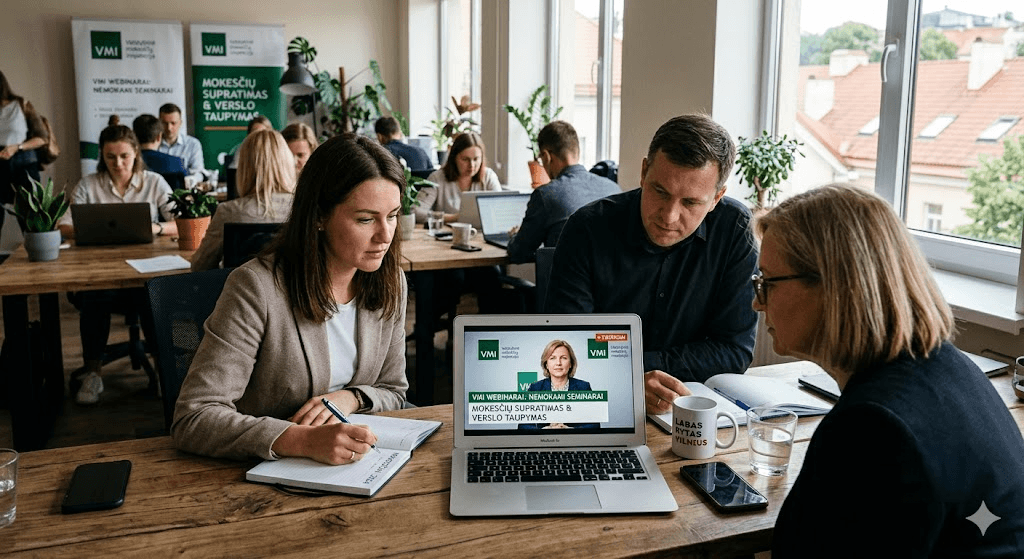 VMI webinarai: kaip nemokami seminarai keičia mokesčių supratimą ir taupo verslo pinigus VMI webinarai: kaip nemokami seminarai keičia mokesčių supratimą ir taupo verslo pinigus