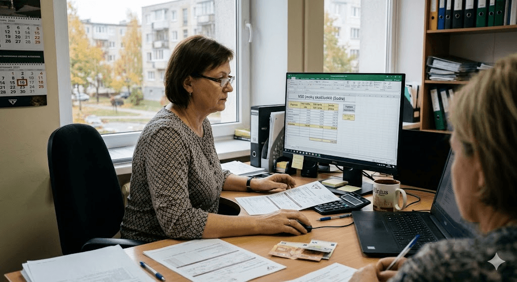 VSD skaičiuoklė: kaip teisingai apskaičiuoti įmokas ir išvengti „Sodros“ staigmenų VSD skaičiuoklė: kaip teisingai apskaičiuoti įmokas ir išvengti „Sodros“ staigmenų