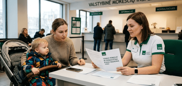 Vaiko pinigai ir mokesčiai VMI: kada valstybės parama domina mokesčių inspekciją?
