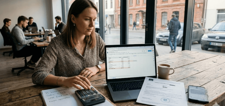 Verslo liudijimas freelanceriams: realios išlaidos, paslėptos taisyklės ir mokesčių skaičiuoklė